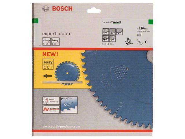 List za krožne žage Bosch Expert for Wood, Dimenzije: 210x30x2,4 mm, Zob: 48, 2608642496