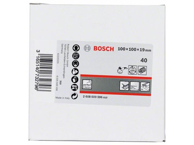 Lamelni brusilni kolut Bosch, Dimenzije: 19 mm, 100 mm, 100 mm, Zrnatost: 40, 2608000596