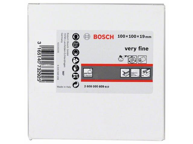 Brusilni kolut Bosch iz filca , Dimenzije: 19 mm, 100mm, 100mm, Zrnatost: Zelo fino, 2608000609