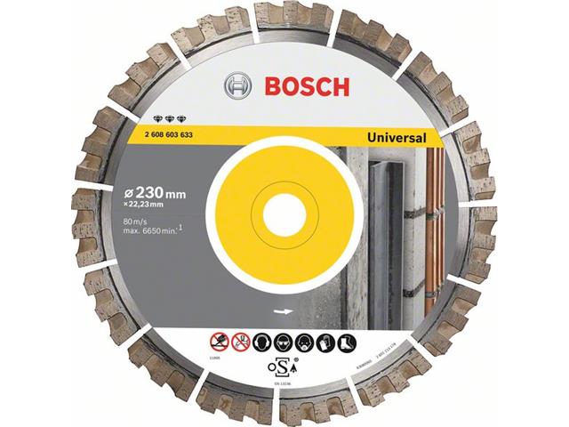 Diamantna rezalna plošča Bosch Best for Universal, Dimenzije: 400x20/25,40x3,3x15mm, 2608603637