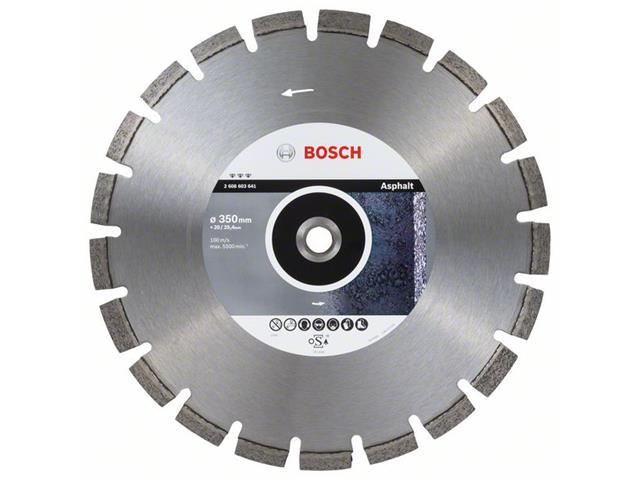 Diamantna rezalna plošča Bosch Best for Asphalt, Dimenzije: 350x20/25,40x3,2x12mm, 2608603641
