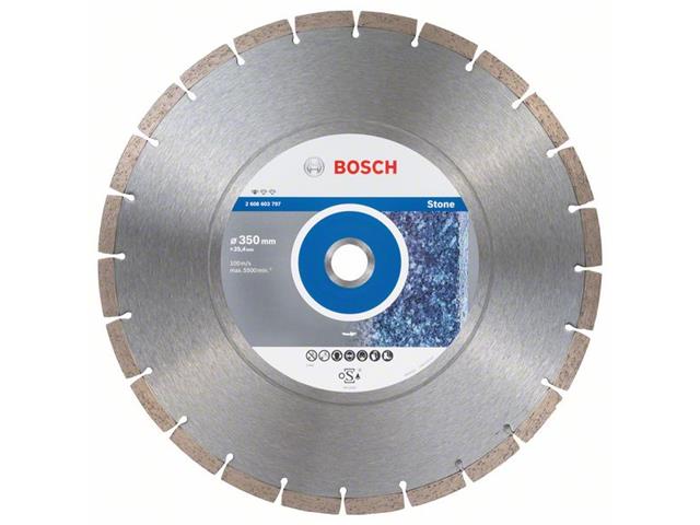 Diamantna rezalna plošča Bosch Standard for Stone, Dimenzije: 350x25,40x3,1x10mm, 2608603797