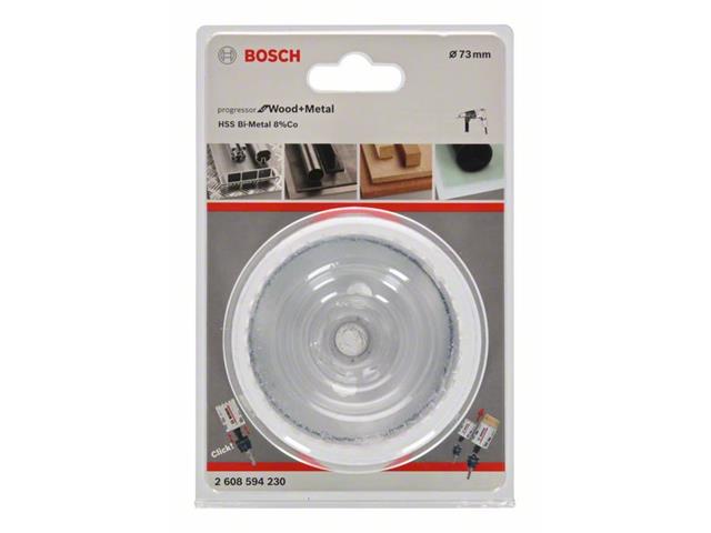 HSS BiM kronska žaga za izrezovanje lukenj Bosch za les in kovino, Dimenzije: 73x44mm, 2608594230