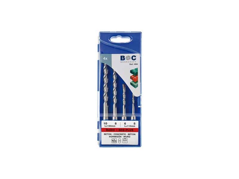 4-delni set udarnih svedrov Bohrcraft, SDS-plus, 25901430004