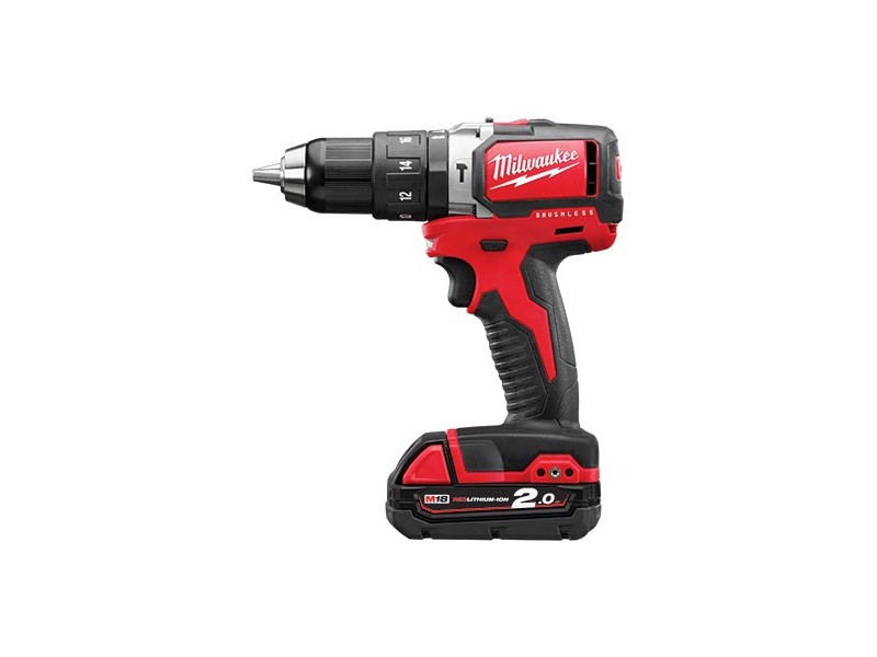 Akumulatorski vibracijski vijačnik Milwaukee M18 BLPD-202C, Li-Ion 2x Aku.: 2,0 Ah, 4933448447