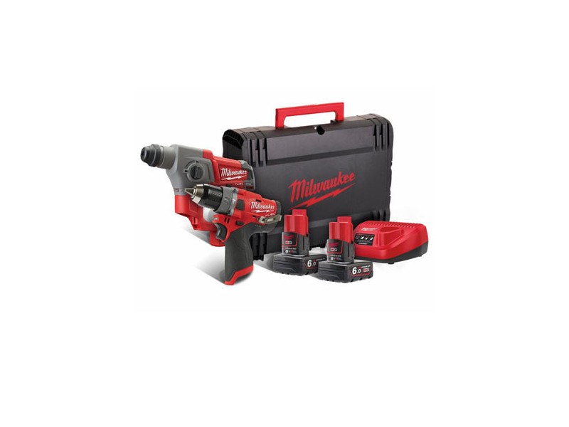 Akumulatorski set Milwaukee M12 FPP2B-602X (FPD, CH), Li-Ion 2x Aku.: 6,0 Ah, 4933459813