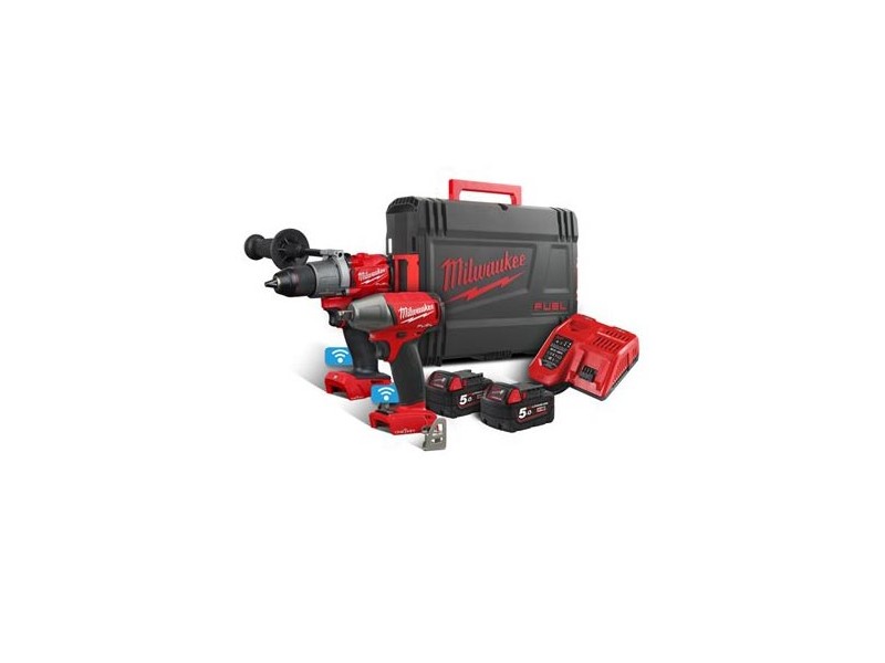 Akumulatorski set Milwaukee M18 ONEPP2B2-502X (M18 ONEPD2, ONEIW12), Li-Ion 2x Aku.: 5,0 Ah, 4933464595