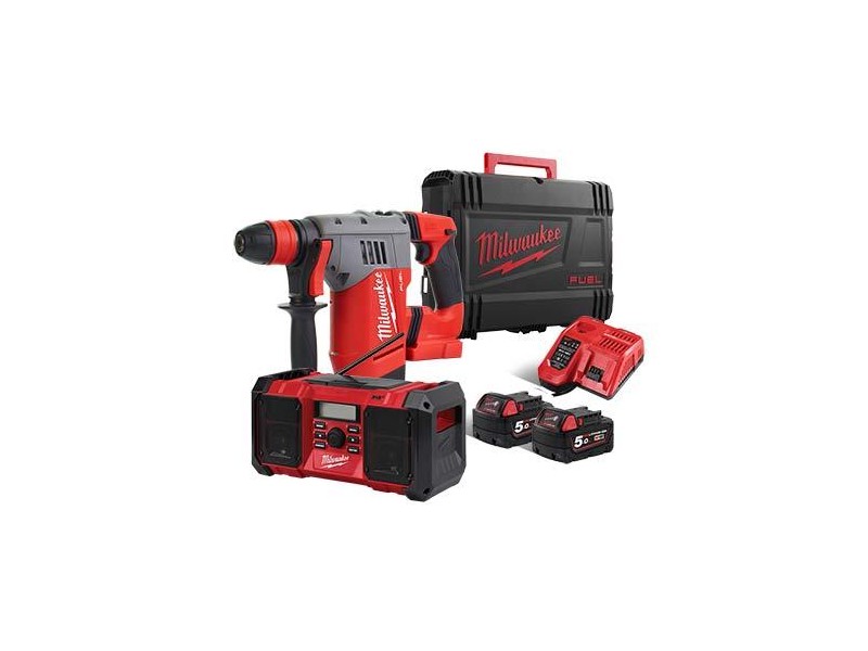 Akumulatorski set Milwaukee M18 FPP2H-502X (M18 CHPX, M18JSRDAB+-), Li-Ion 2x Aku.: 5,0 Ah, 4933464919