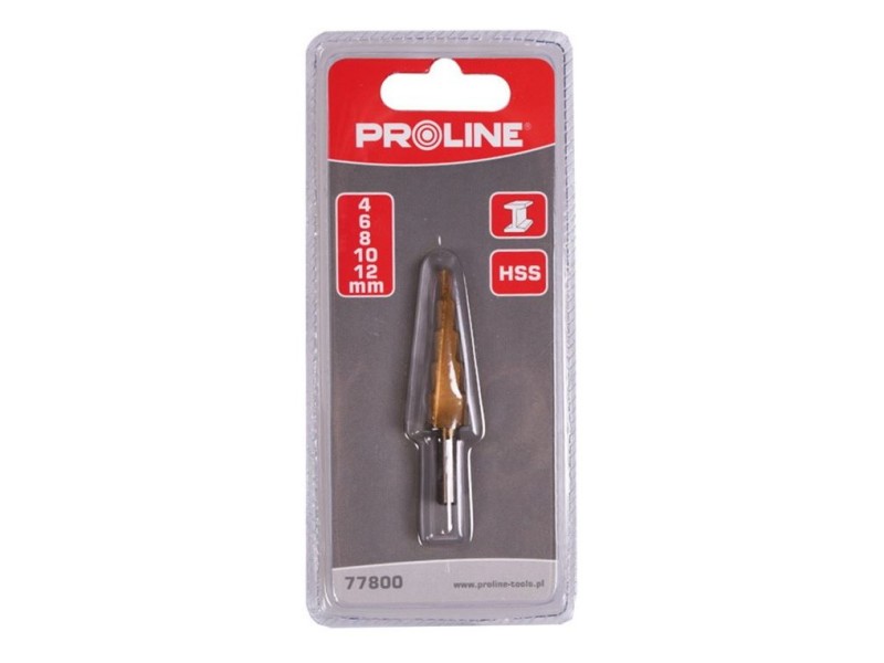 HSS-TiN stopenjski stožčasti sveder Proline, 4-12mm, 77800