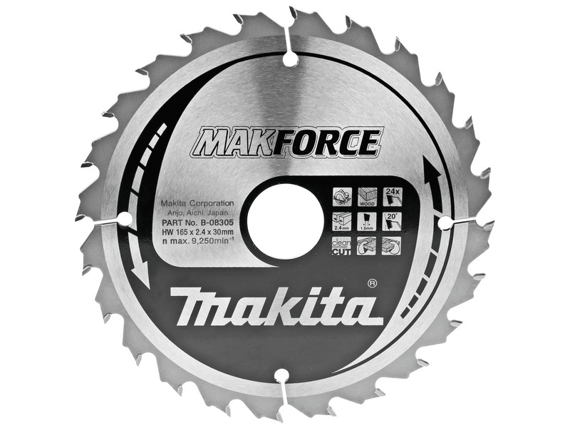 TCT MAKForce žagin list za les Makita, B-08296