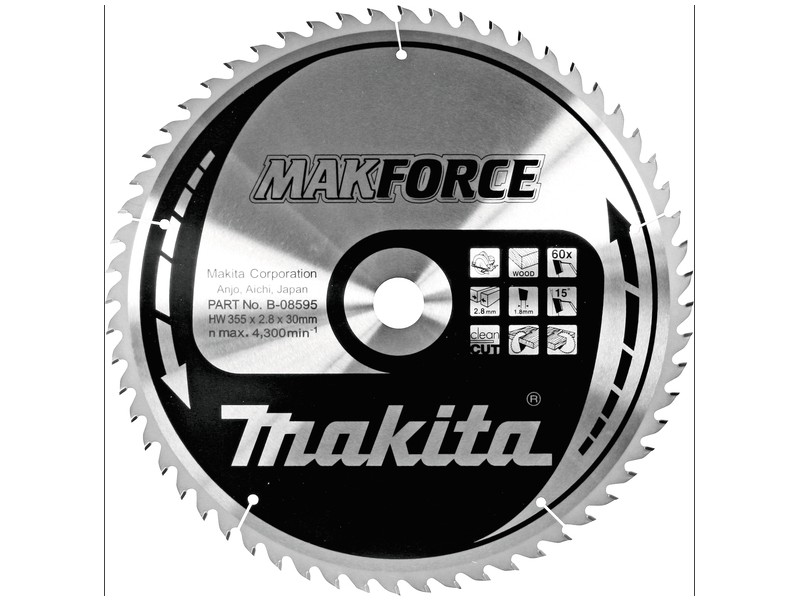 TCT MAKForce žagin list za les Makita, B-08595