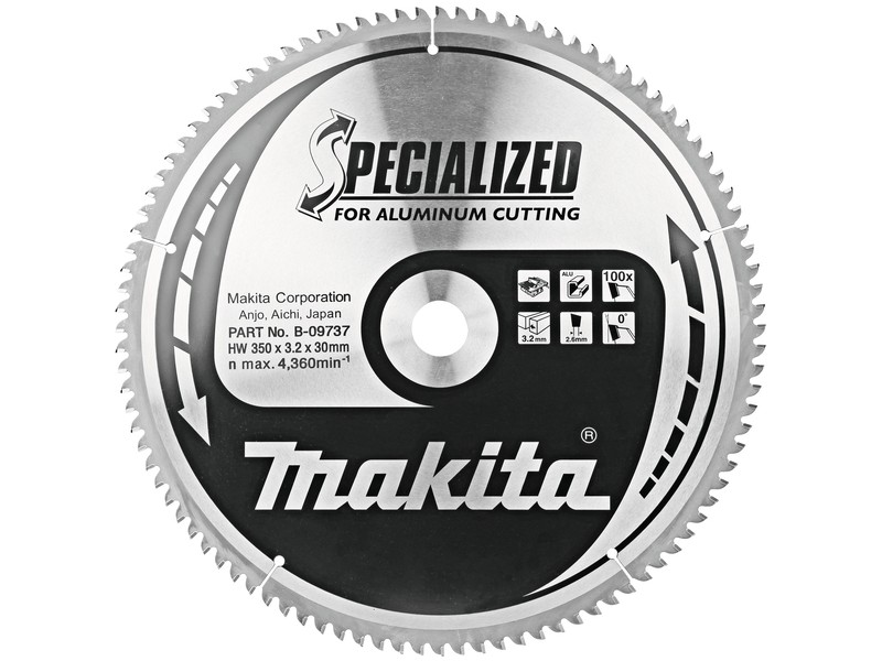 TCT Specialized žagin list za aluminij, Dimenzije: 350x30mm, Zob: 100, B-33401