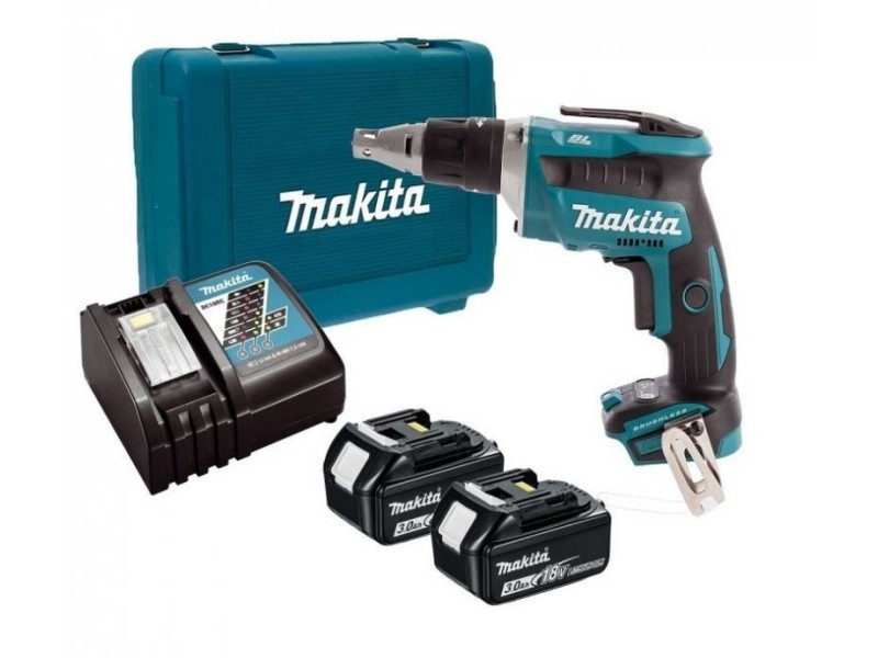 Akumulatorski vijačnik Makita DFS250RFE, 18V, 2x 3.0Ah, DC18RC, 1/4