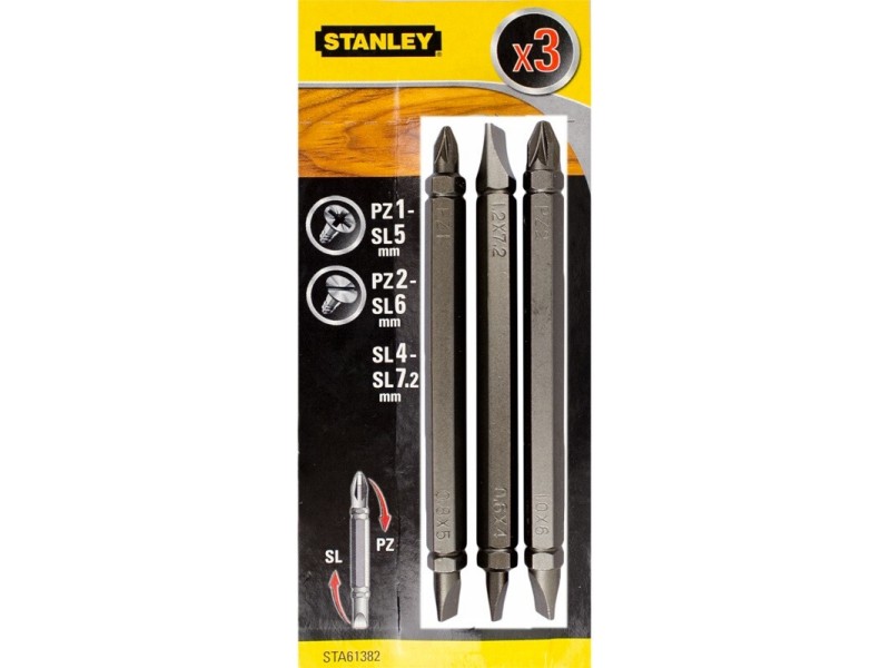 Set vijačnih nastavkov Stanley, PH1-SL5, PH2-SL6, SL4-7,4 , 86mm, STA61382