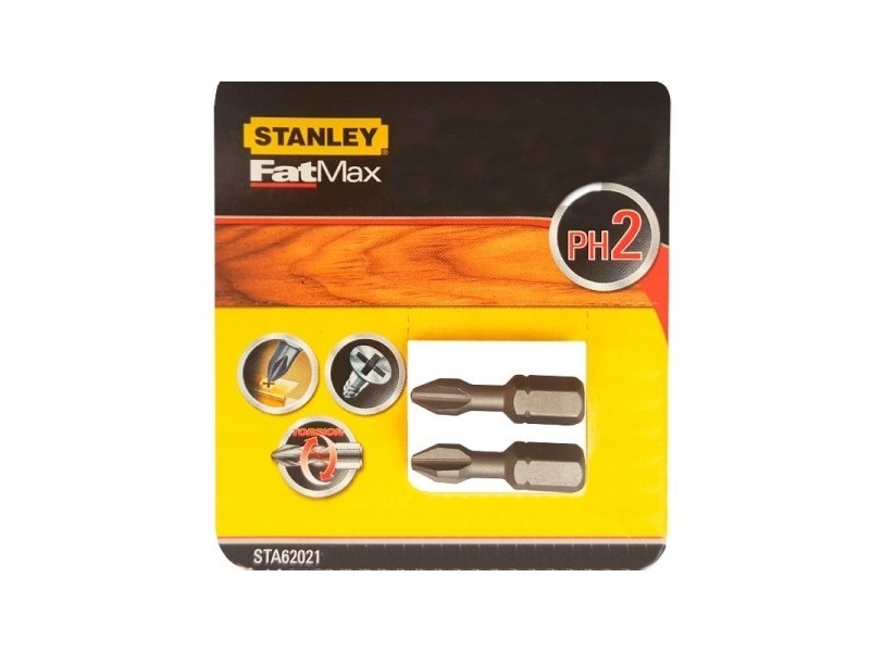 Torsion nastavek Stanley, PH2, 25mm, Pakiranje: 2kos, STA62021