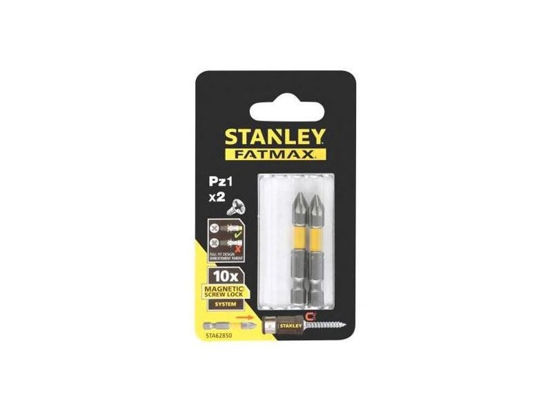 Vijačni nastavek Stanley, Dimenzije: PZ1x50mm, Pakiranje: 2kos, STA62850