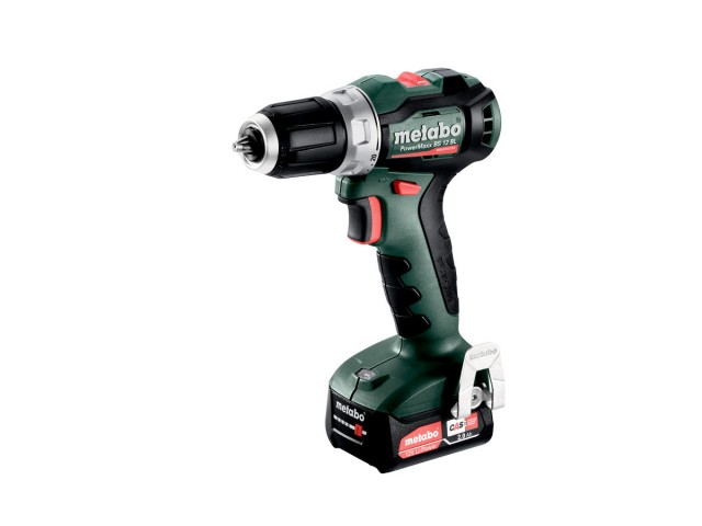 Akumulatorski vrtalnik-vijačnik Metabo POWERMAXX BS 12 BL, 12V, 20-45Nm, 0.8kg, 601044500