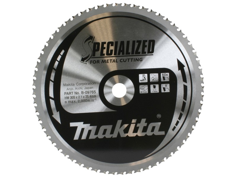 Žagin list HM Specialized za kovine Makita, Dimenzije: 305x25,4mm, Zob: 60, B-33439