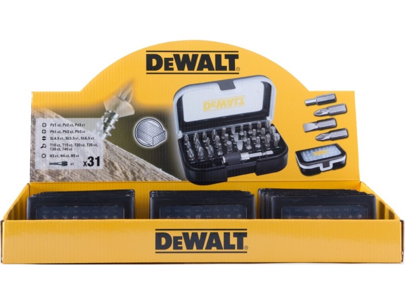 Komplet nastavkov v škatlici DeWalt 31 delni set, 12 kompletov DT7944M