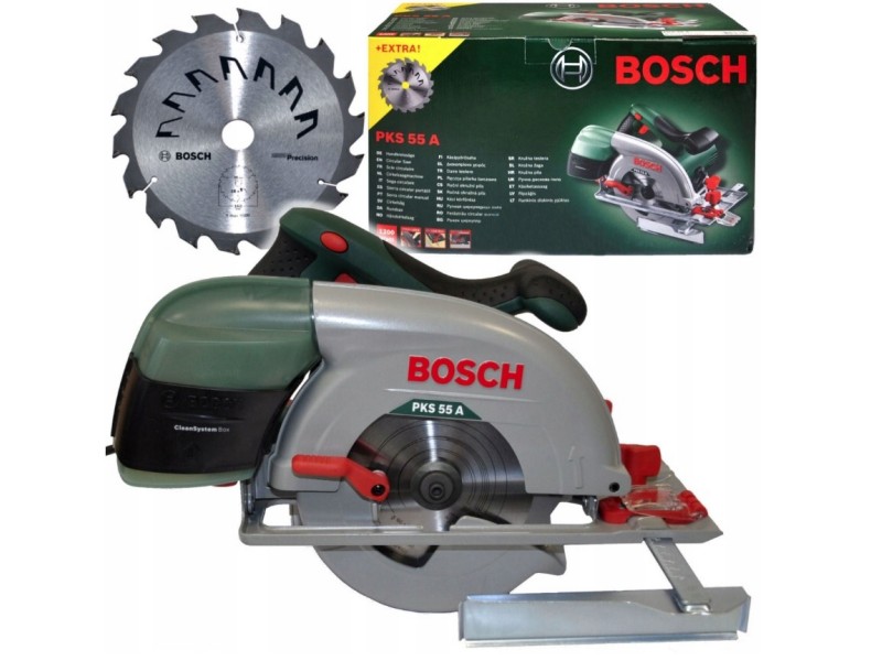 Ročna krožna žaga Bosch PKS 55 + žagin list, 1.200W, 3.9kg, 0603501002