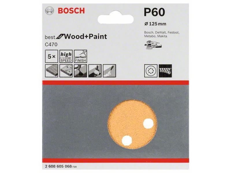 Brusilni list C470 Bosch, 125mm, 60, 2608605068