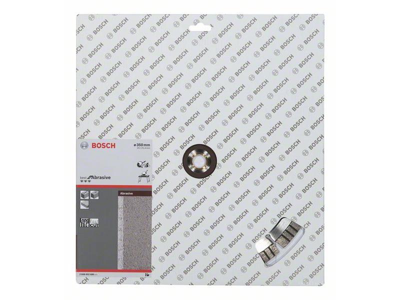 Diamantna rezalna plošča Bosch Best for Abrasive, Dimenzije: 350x20/25,40x3,2x15mm, 2608602686