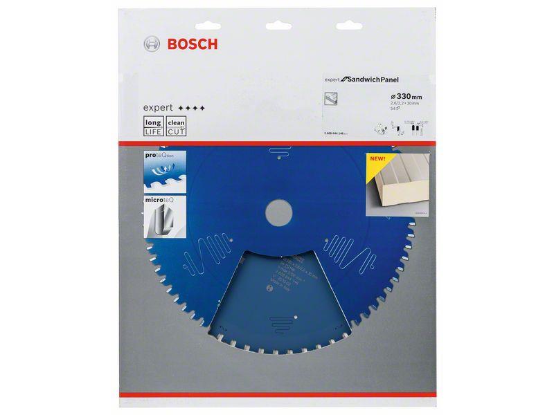 Žagin list za krožne žage Bosch Expert for Sandwich Panel, Dimenzije: 330x30x2,6mm, Zob: 54, 2608644146