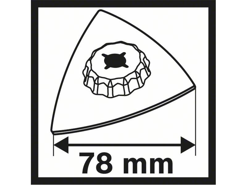 Brusilna plošča Bosch Carbide-RIFF AVZ 78 RT2, Pakiranje: 10kos, 78mm, 2608662600