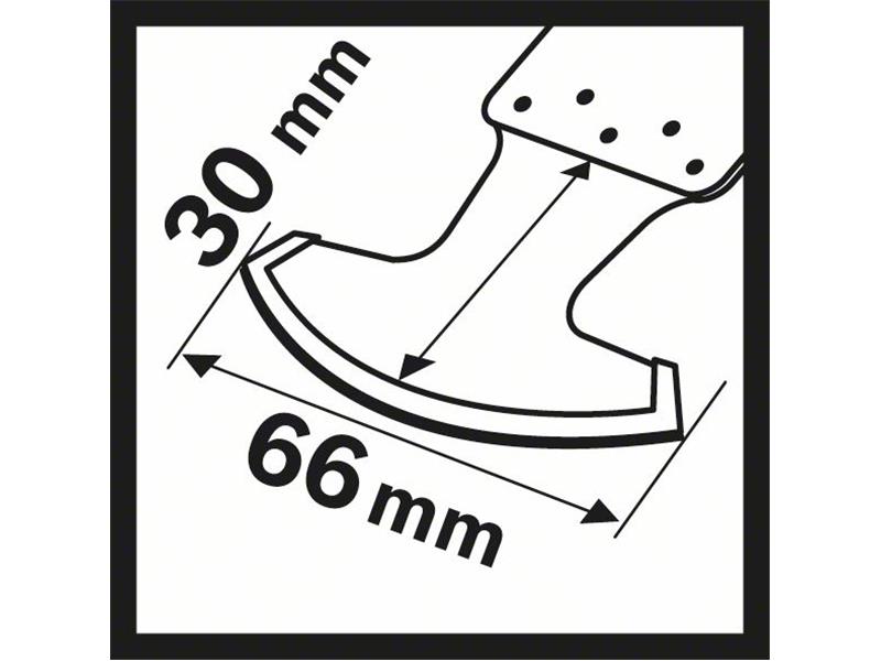 Segmentno rezilo Bosch HCS MATI 66 SC, Dimenzije: 66x30mm, 2608662579