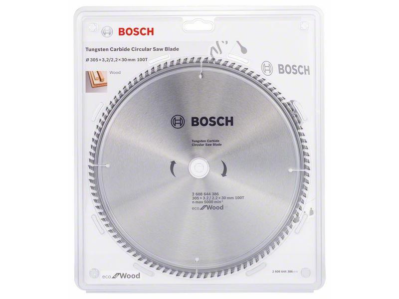 List za krožno žago Bosch Eco for Wood, Dimenzije: 305x3,2/2,2x30mm, Zob: 100, 2608644386