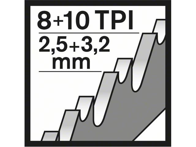 Žagin list za sabljasto žago Bosch S 920 CF, kovina, Pakiranje: 5 kos, 2608654820
