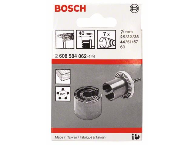 7-delni komplet žaginih vencev Bosch, Premer: 25; 32; 38; 44; 51; 57; 63mm, 2608584062