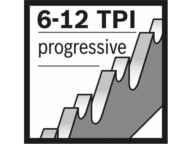 Žagin list za sabljasto žago Bosch S 3456 XF, les in kovina, Pakiranje: 5 kos, 2608654406