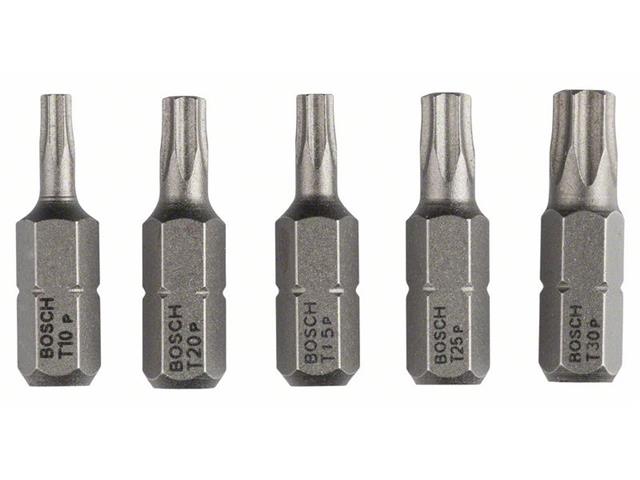 5-delni komplet vij. nast. Bosch Extra-Hart (Torx®), Dim: T10; T15; T20; T25; T30; 25 mm, 2607001768